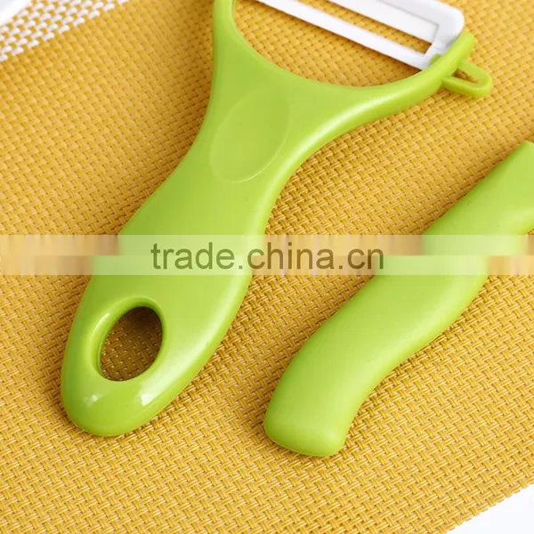 BKB09 Cute ABS Handle Ceramic Knife+Ceramic Fruit Peeler Sets photo-4