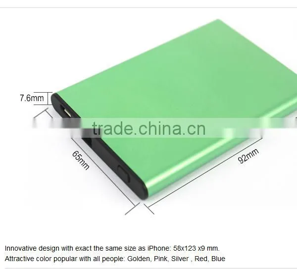 5000mAh Hot Selling Ultra Thin Power Bank With Power Switch photo-4