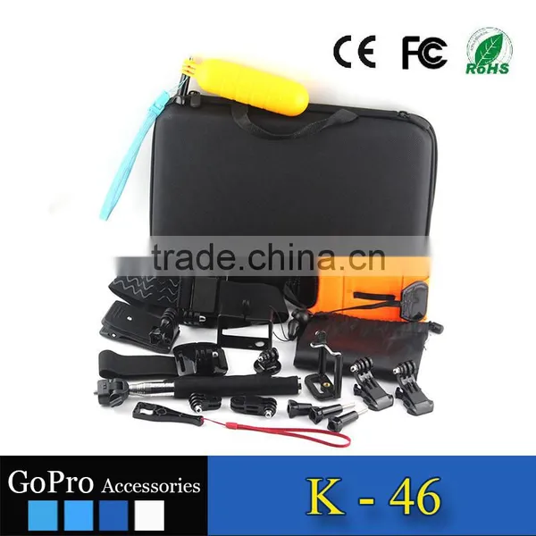 Hot Selling Cheap 19 in 1 Kit Used for Gopros Heros 4 Accessories Set of Action Camera Cases photo-2