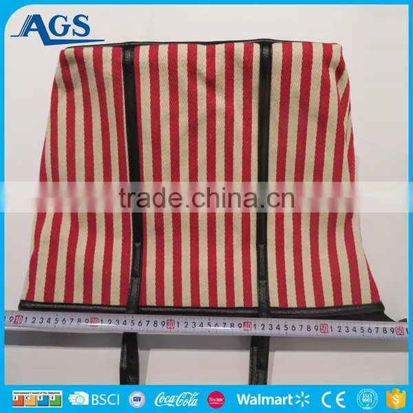 Classic Style Double Color Striped Large Tote Bag for Women photo-2