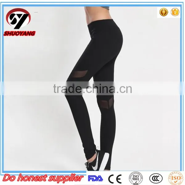 Factory Wholesale Custom Design Mesh Yoga Pants Women's Sportswear Yoga Wear