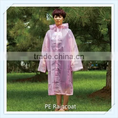 Purple Cheap PE Raincoat Prices photo-2