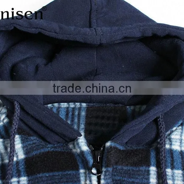 Stock Lot Jacket Promotion Men Fleece Plaids Jacket photo-3