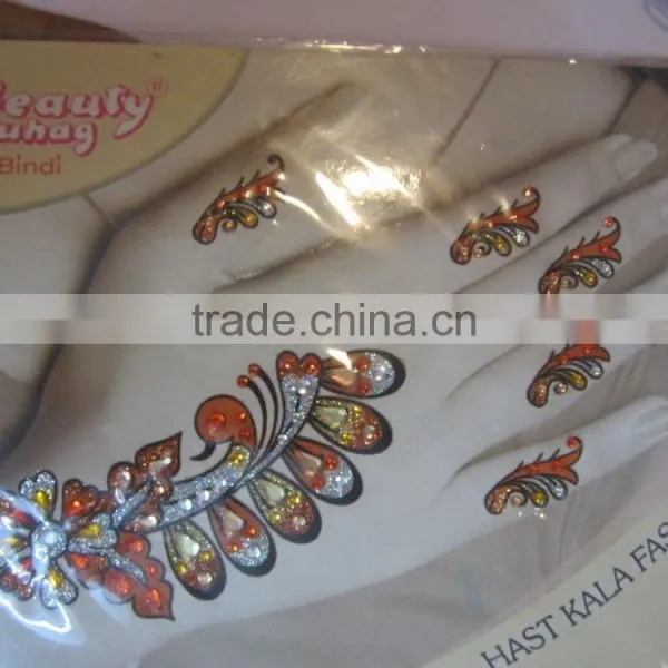 CRYSTAL Henna Tattoo Glitter Sticker Hand Bindi photo-4