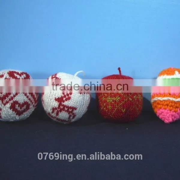 Christmas Decoration Ball New-arrival Knit Christmas Ball Red Christmas Ball photo-2