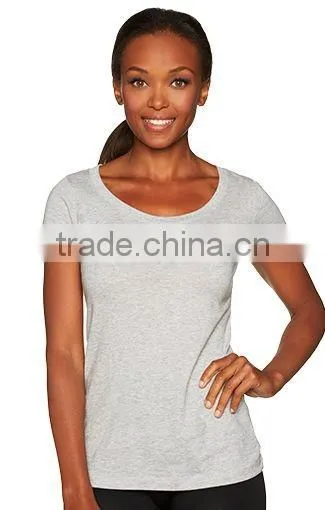Next Level Apparel Ladies' The Scoop Tee - Made From Pre-shrunk 100% Combed Cotton Jersey and Comes With Your Logo. photo-2