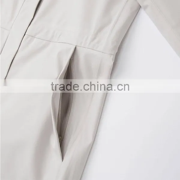 All-weather Style Blocktech Waterproof Windproof Long Jacket Women's photo-5