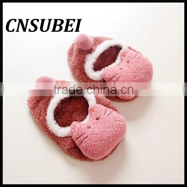 Korean Design Baby Cute Cartoon Fuzzy Anti-slip Floor Winter Sock photo-6