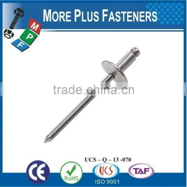Made in Taiwan Aluminum Large Flange Anodized Stainless Steel Blind Rivet photo-2