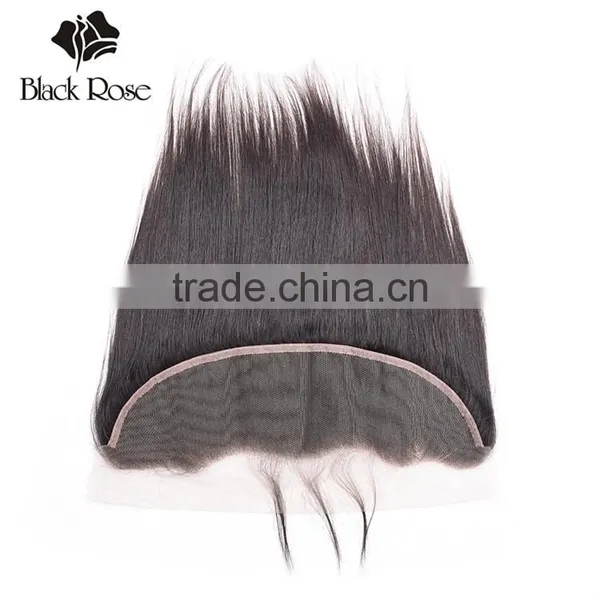 10-22 Inches 13x4 Ear to Ear Straight Wave 1b# Lace Indian Hair Frontal photo-3