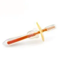 FAD&Lfgb Approved Food Grade Silicone Rubber Baby Toothbrush. High Quality Soft Cute Baby Toothbrush
