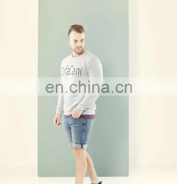 Gray Sweatshirt With Embroidery
