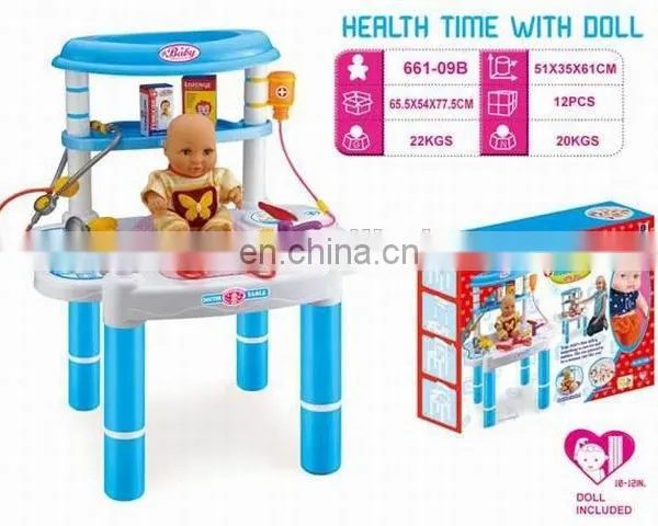 Kids Colorful Plastic Rocking Horse Toys, Riding Horse Set With Doll And Music photo-5