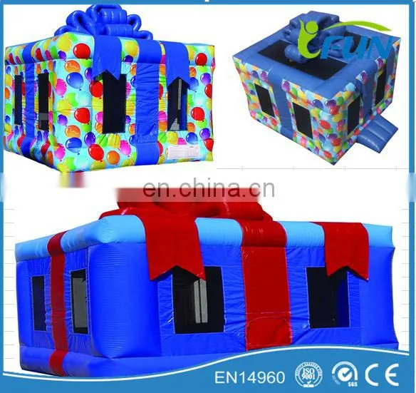 Gift Box Inflatable Bouncer for Sale/inflatable Gift Box Bouncer/inflatable Gift Box Jumping Bouncer photo-3