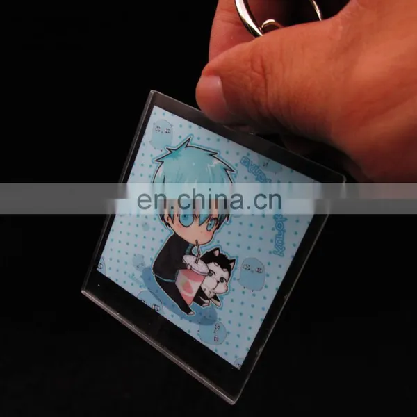 Dongguan Factory Supply Transparent Custom Shape Acrylic Keychain photo-4
