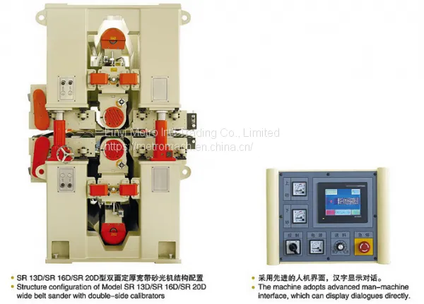 Plywood Double Sides Wide Belt Sander Machine photo-3