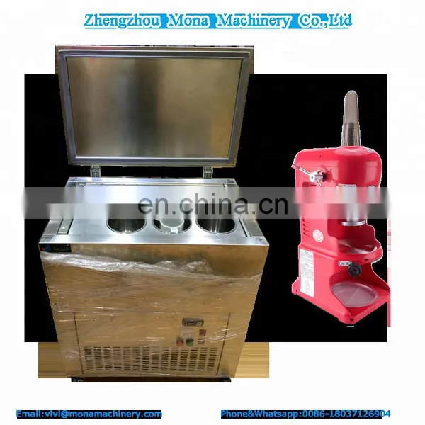 Factory Supply 6 Barrels Commercial Stainless Steel Snow Ice Block Freezer, Shaved Ice Making Machine photo-4