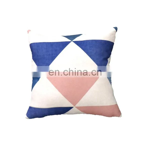 I@home Simple Modern Geometric Series Car Print Linen Sofa Pillow Cushion Cover photo-3