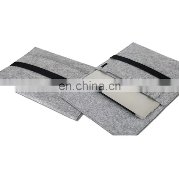 Grey Felt Laptop Sleeve Bag Protective Felt Briefcase Case photo-3