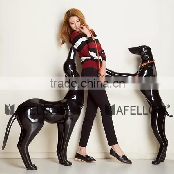 White Fiberglass Abstract Dog Mannequin for Sale photo-5
