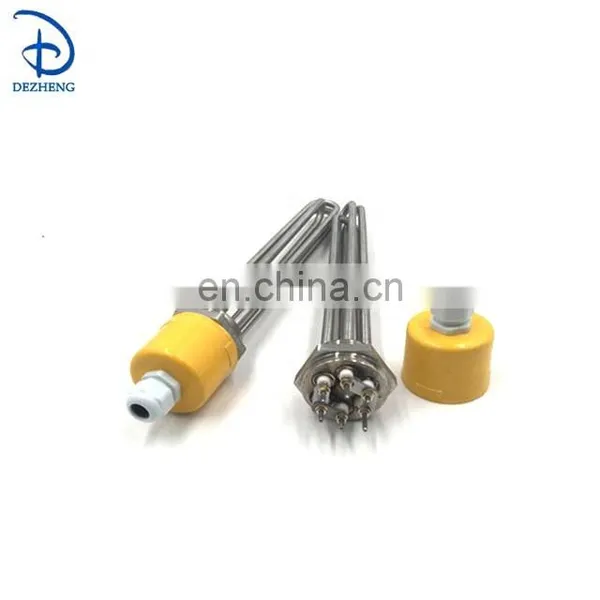 9KW Immersion Water Oil Electric Tubular Heater With Flange photo-5