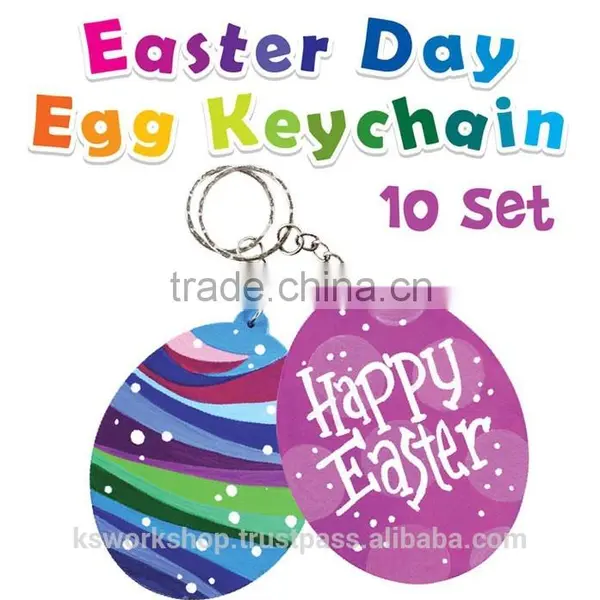 Easter Egg Keychain Pack of 10