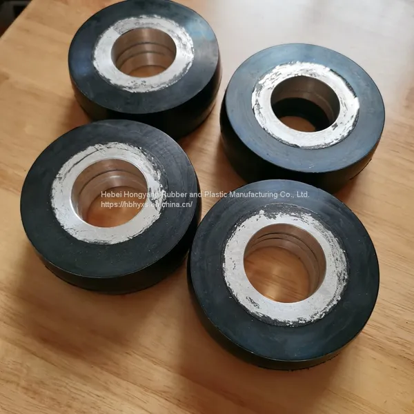 Production and Supply of Rubber Coated Roller Iron Core Coated Rubber Roller Can be Customized photo-4
