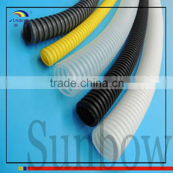 SUNBOW Nylon Material Slit Wall Corrugated Loom Tubing Black photo-5