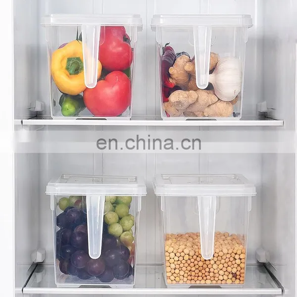 Clear Transparent Plastic Fridge Storage Box Taizhou Storage Box for Fruit and Vegetables Acrylic Kitchen Food Container photo-2