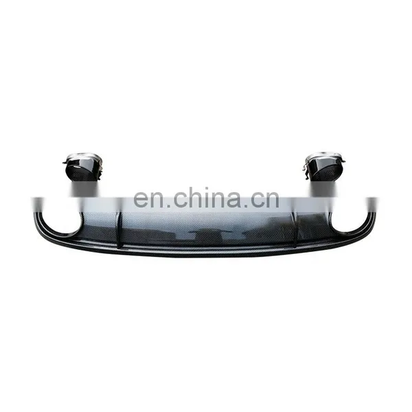 RS7 Diffuser With Tailpipe for Audi A7 Refit to Audi A7 RS Line High Quality Rear Bumper Diffuser 2009-2015 photo-3