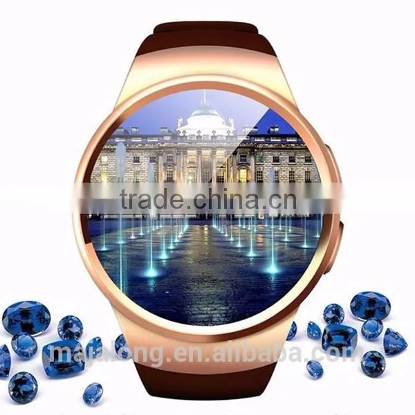 The Hot Sale Bluetooth 4.0 Watch Phone With Heart Rate Monitor &Step Gauge Analysis &remote Control Camera for KW18 Smart Watch