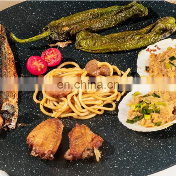 Barbecue Platter Portable Domestic Outdoor Barbecue Platter Round Steak Pan With Handle Barbecue Pan photo-2