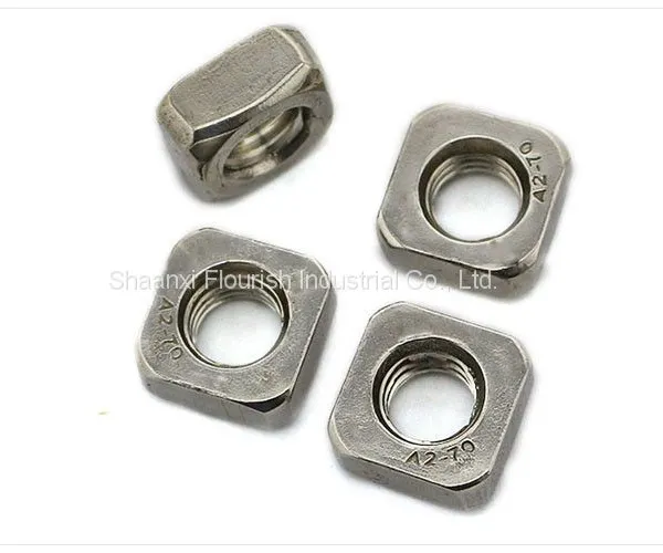 All Sizes Square Thin Nuts , SS / CS Square Lock Nut DIN ISO Standard photo-4