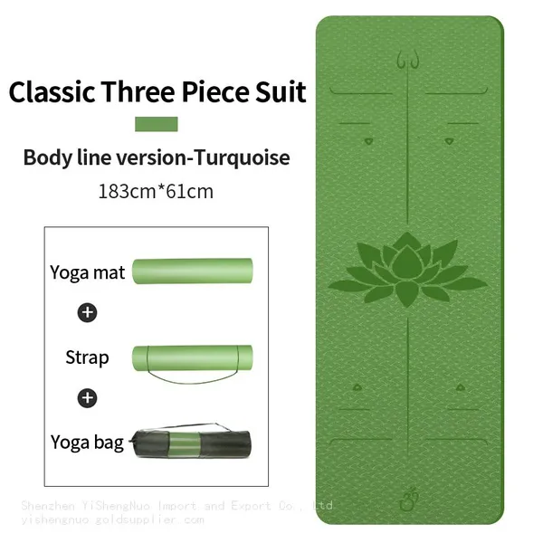 Yogamat Tpe New Balance Tpe Yoga Mat With Logo Travel Non Slip photo-3