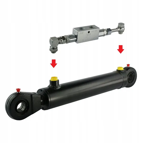 Excavator Ram Boom Hydraulic Cylinders With Hydraulic Safe Valve Similar As Case Komatsu Cat Doosan Mitsubishi Sany Liugong photo-2