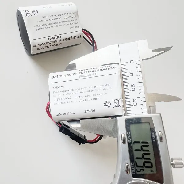 Visonic Powermax Bell Box Battery For MCS-740 Pack of 2 (2pcs 7Ah PACKS) for Visonic Siren MCS-740 SR-740 PG2 PowerMax Bell (ER18505M, 3.6V&7AH Cells) photo-5