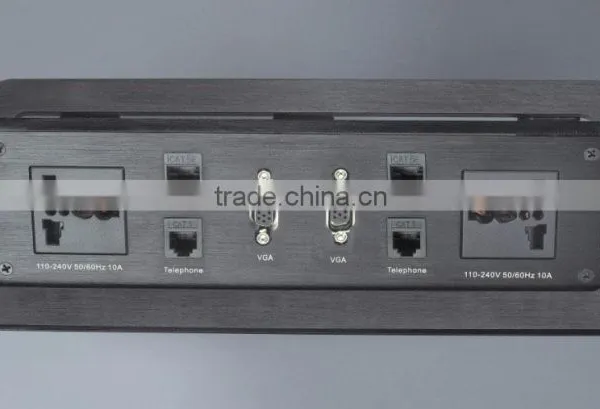 Desktop Hidden Pop up Socket Box for Conference Table photo-3