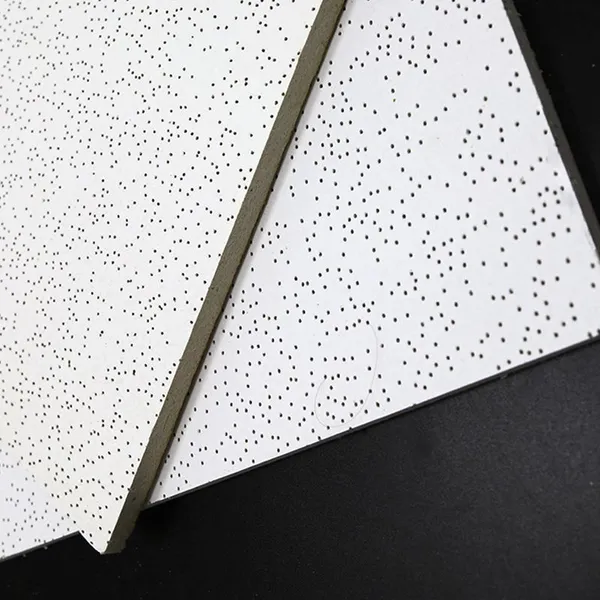 Moisture Proof Sand Surface Mineral Fiber Ceiling Tiles For School photo-5