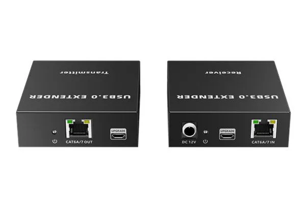 LKV300USB-RS 100M 4-ports USB3.0 Extender With RS-232 PoC USB3.2 5Gbps
