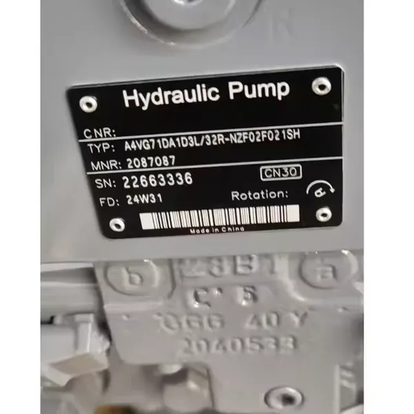 Best Price A10VG PUMP A10VG18MDN1/10R-NSC16F013S A10VG18EP11/10R-NSC16F015SH Hydraulic Piston Pump A4VG140EP4DX/32L-NZF02F001SP photo-2