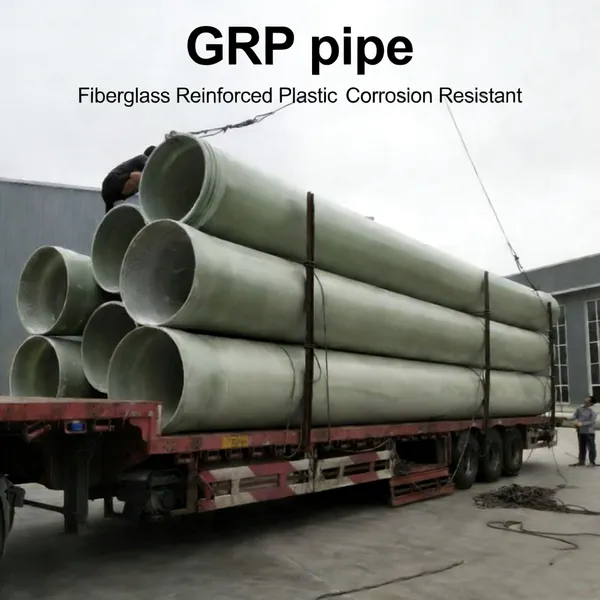 High Strength Fiberglass Sand Filled Pipe DN300-DN4000 FRP Pressure Pipe for Municipal Water Supply and Drainage photo-4