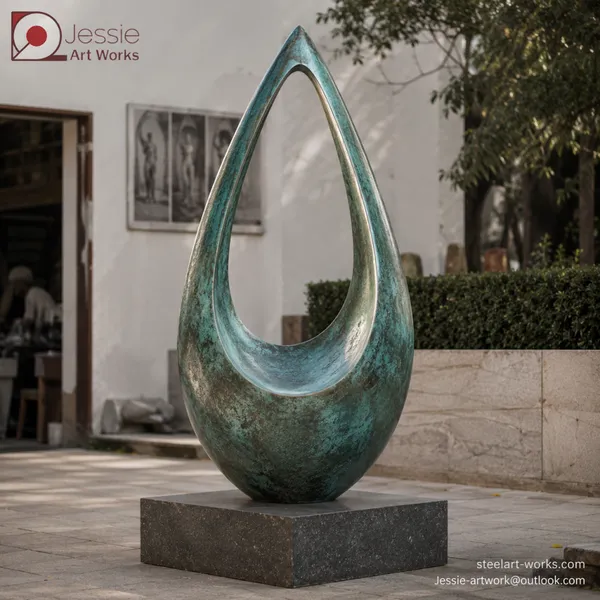 Corten Steel Abstract Sculpture photo-2