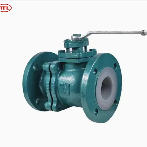 Replaceable Rubber Lined Double Flanged Butterfly Valve for Water Treatment photo-3