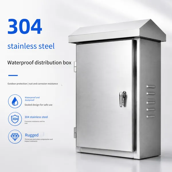 304 Stainless Steel Waterproof Distribution Box, Outdoor Rainproof Control Box, Electrical Equipment Box, Non-standard Customization
