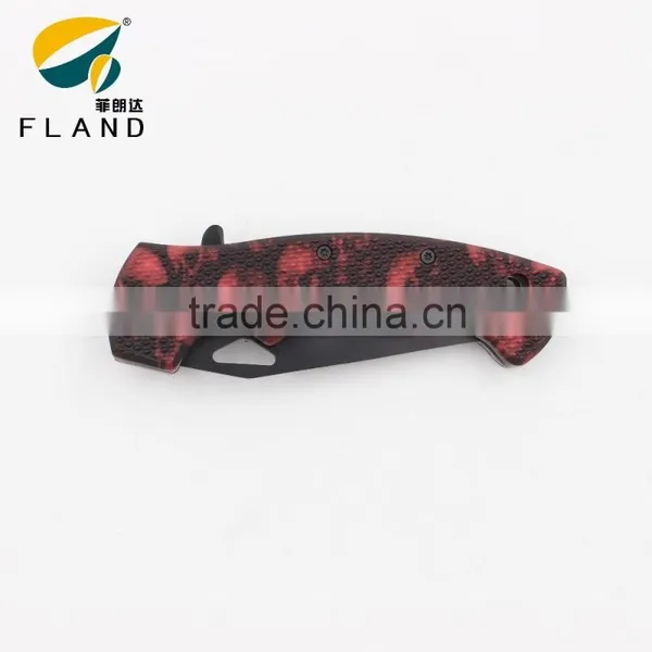 New Cool Design Skull Pattern PP Handle Stainless Steel Knife Folding photo-2