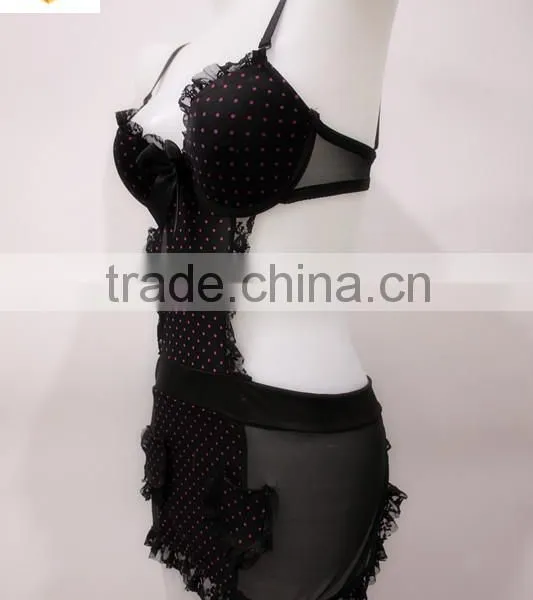 Extreme Hot Sexy Lingerie , Stiff Mesh Fabric Ladies Sleepwear,baby Doll Fashion Lace Open Transparent photo-6