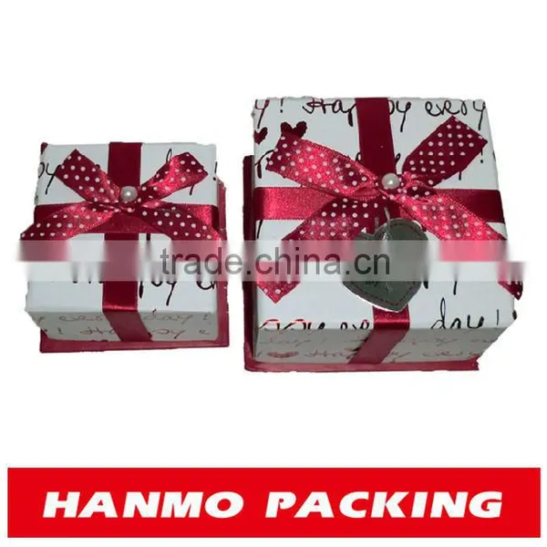 Rectangle Elegant Paper Box With Ribbon