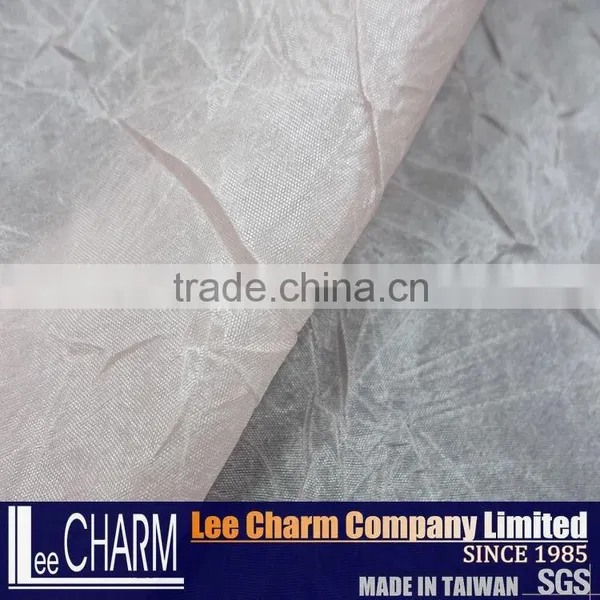 Glimmer Baby Pink Crepe Fabric for Dresses photo-5