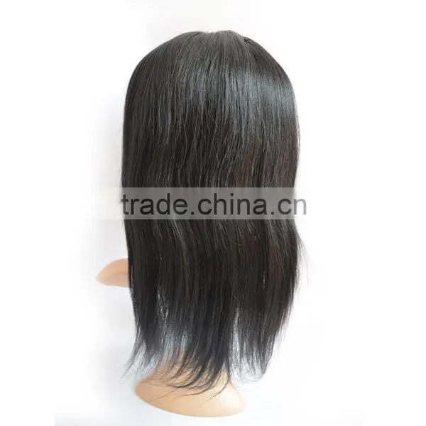 High Quality Brazilian Human Hair Front Lace Wig, Black Women Remy Straight Front Lace Wig photo-4