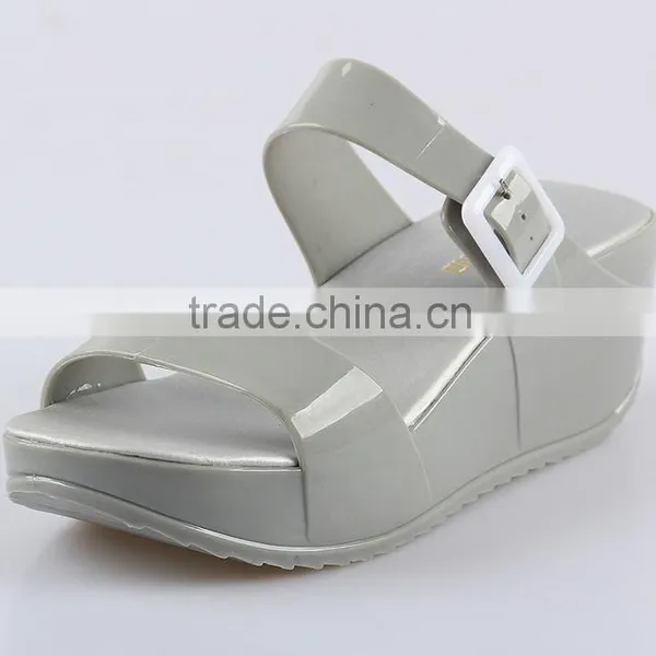 2015 Chun Xia Latest Fashion Shoes Transparent Jelly Shoes Ms Leisure Slippers Women Slippers photo-5